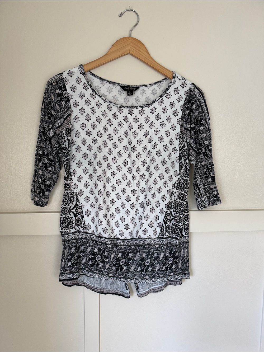 Lucky Brand Women's Large Mixed-Print Boho Tunic